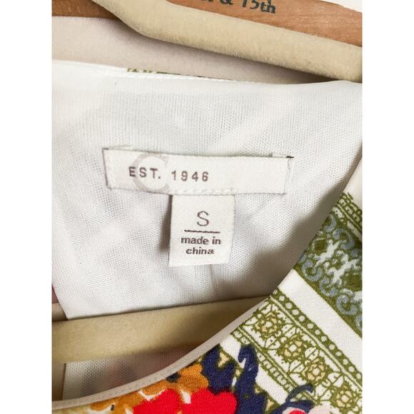 NWT C Est 1946 Flutter Sleeve Floral Sheath Dress. Size Small. - Picture 2 of 6